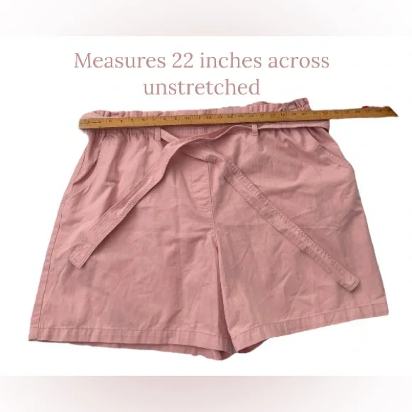 3X George 100% Cotton Paperbag Shorts - Picture 16 of 16